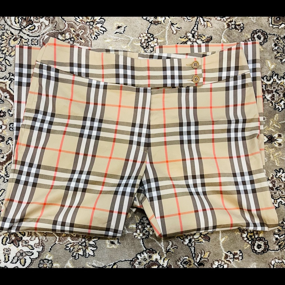 Burberry London Cropped Pants Nova Check Size 12